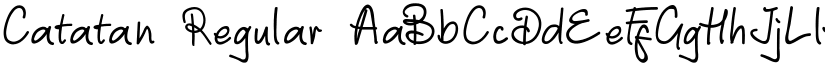 Catatan Regular font
