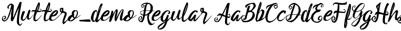 Muttero_demo font download