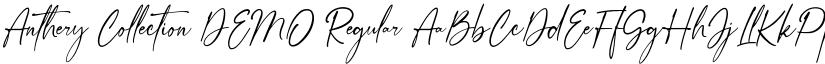 Anthery Collection DEMO Regular font