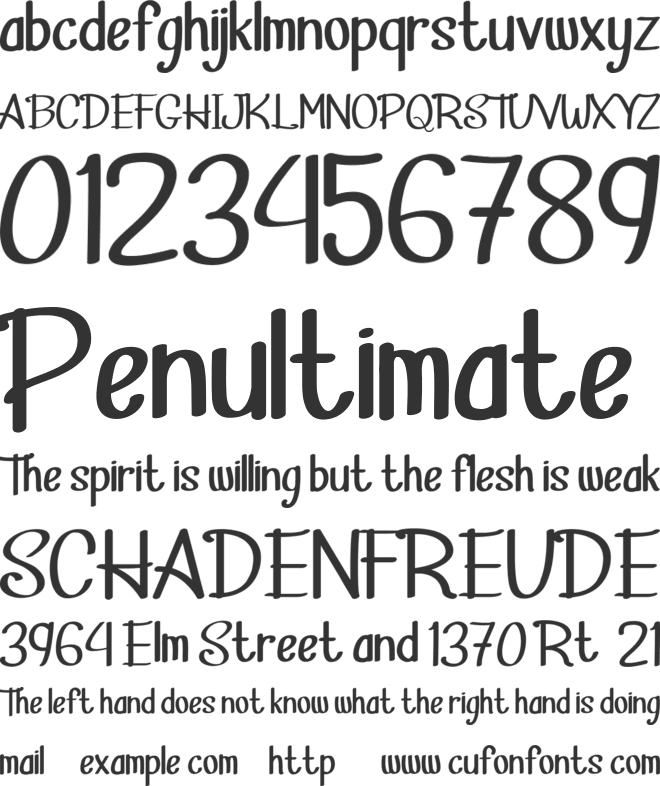 Havilah font preview