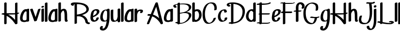 Havilah Regular font