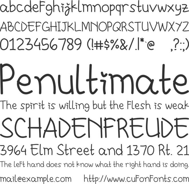 Chasywadan font preview