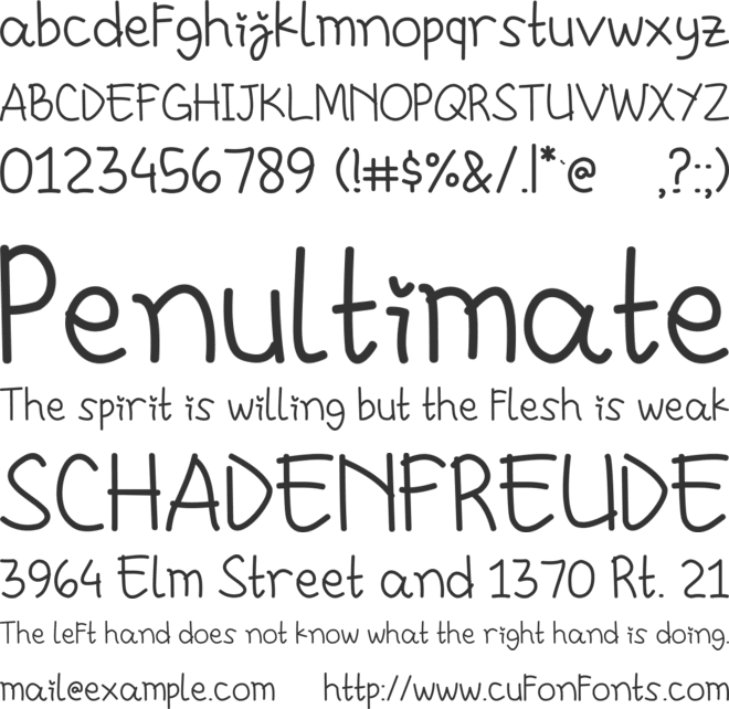 Chasywadan font preview