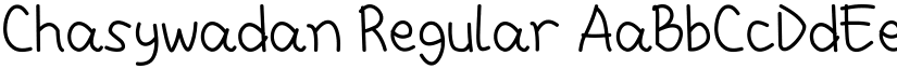 Chasywadan Regular font