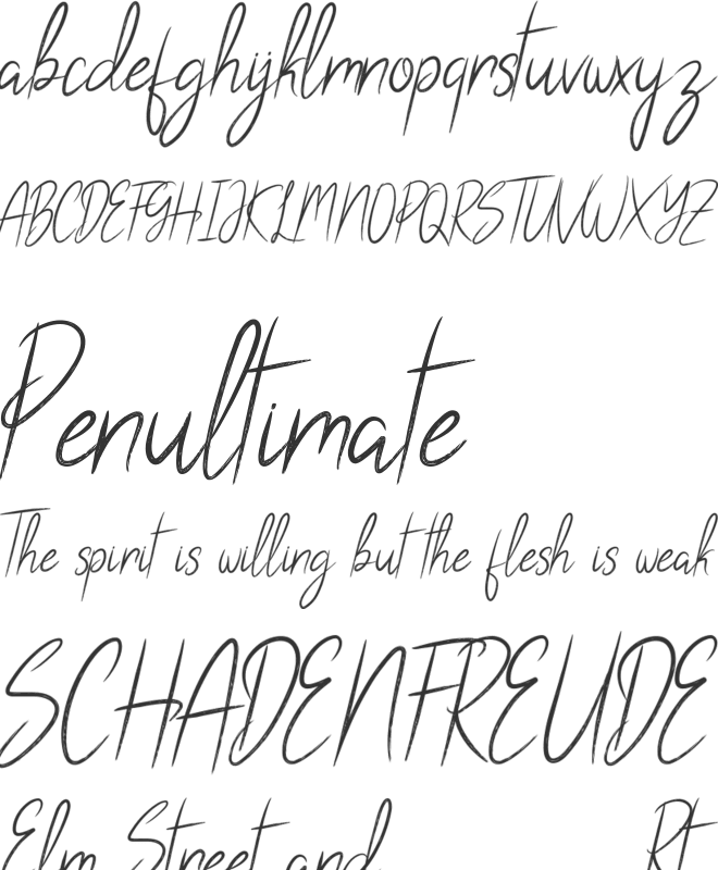 Silver Eye Demo font preview