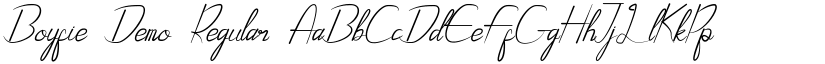 Boyfie Demo Regular font