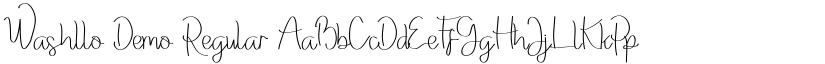 Washllo Demo Regular font
