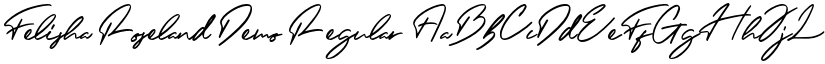 Felisha Roseland Demo Regular font