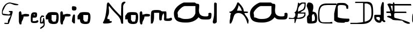 Gregorio Normal font