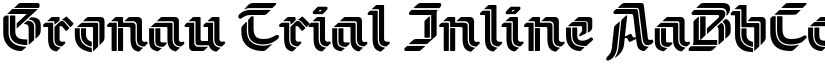 Gronau Trial Inline font