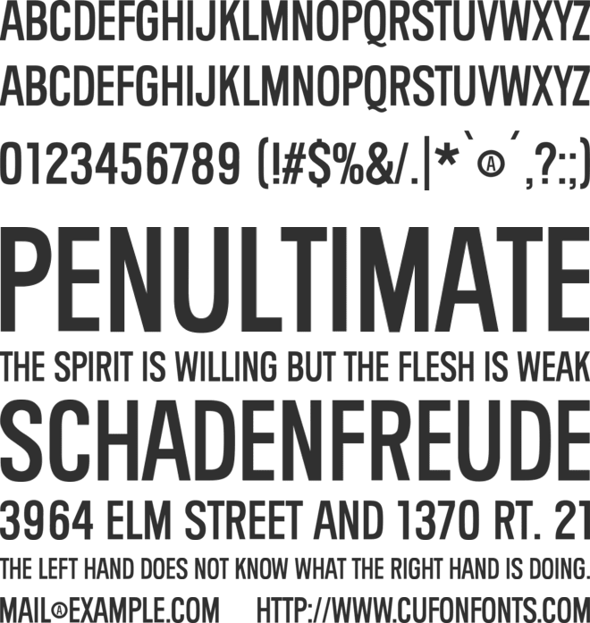 Caver Pitalsal font preview