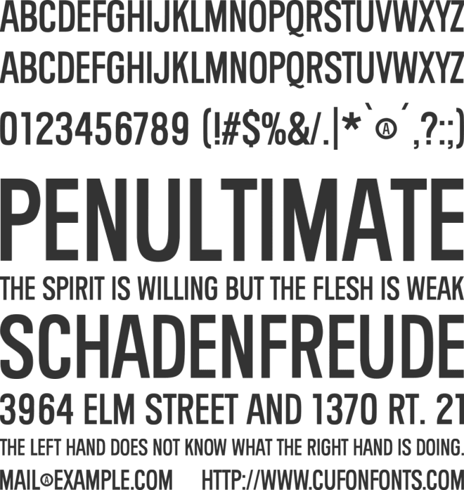 Caver Pitalsal font preview