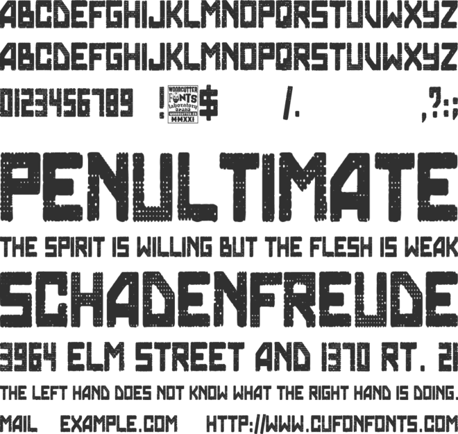 Skynet College font preview