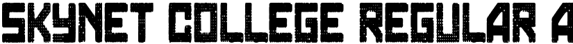 Skynet College Regular font