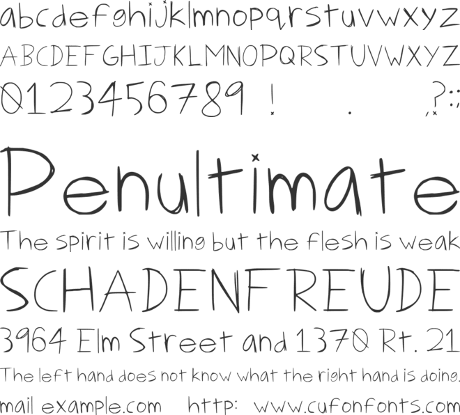 Strudel Script font preview