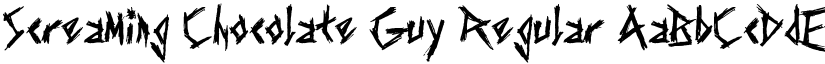 Screaming Chocolate Guy Regular font
