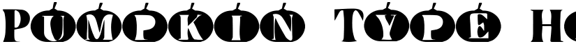 Pumpkin Type Halloween font