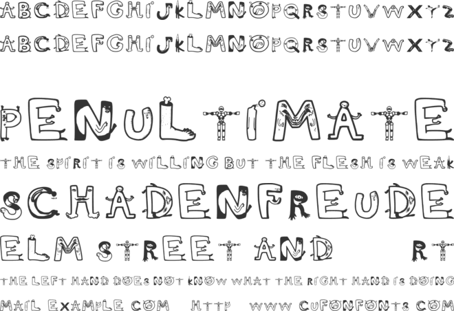 Scimmy Font font preview