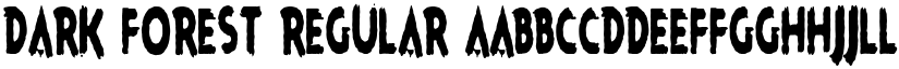 Dark Forest Regular font