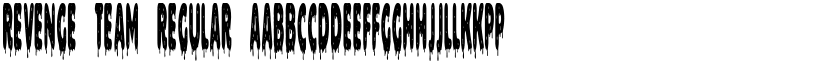 Revenge Team Regular font
