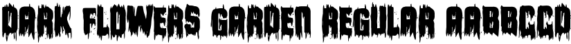 Dark Flowers Garden Regular font