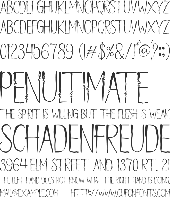 Hello gost font preview