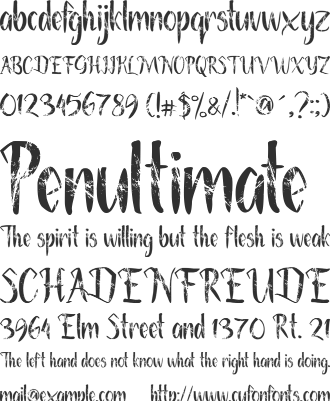 Gothic Era font preview