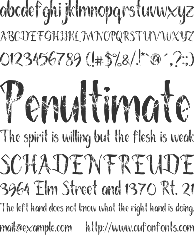 Gothic Era font preview