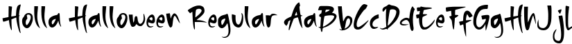 Holla Halloween font download