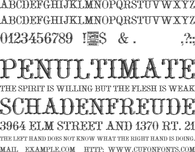 Delicatessen font preview