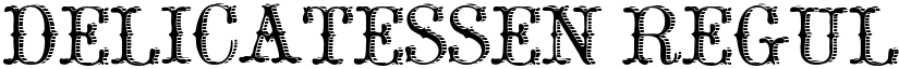 Delicatessen Regular font