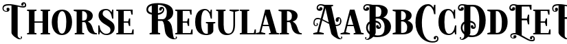 Thorse Regular font