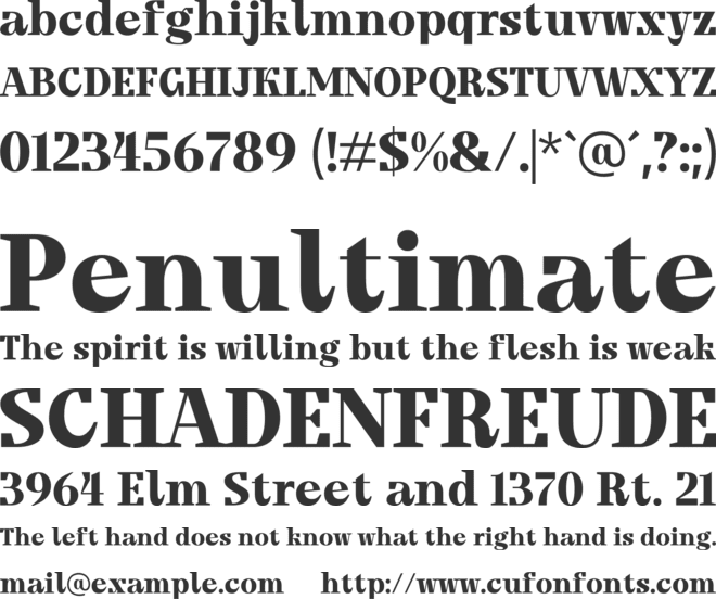 Kreftin font preview