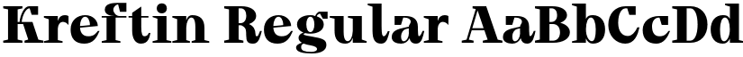 Kreftin Regular font
