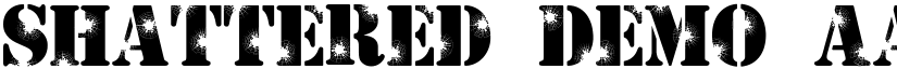 Shattered Demo font