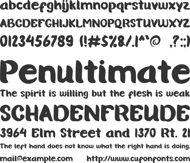 QUINCY DREAM font preview