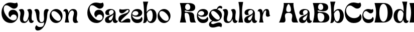 Guyon Gazebo Regular font