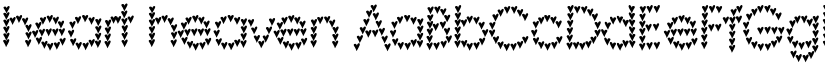 heart heaven font