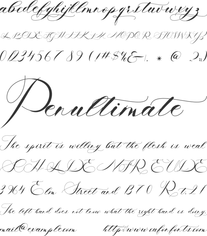Lucylove font preview