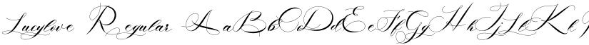 Lucylove Regular font