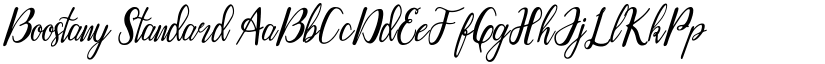 Boostany Standard font