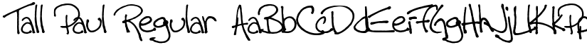 Tall Paul Regular font