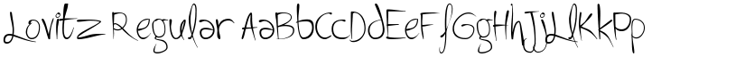 Lovitz Regular font
