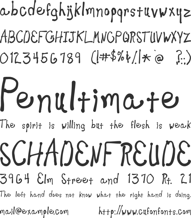 New Toy font preview