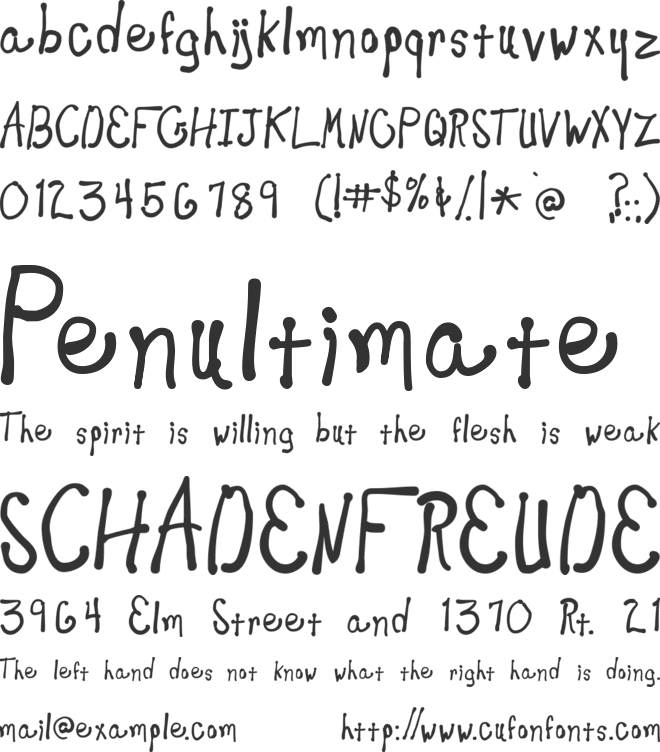 New Toy font preview