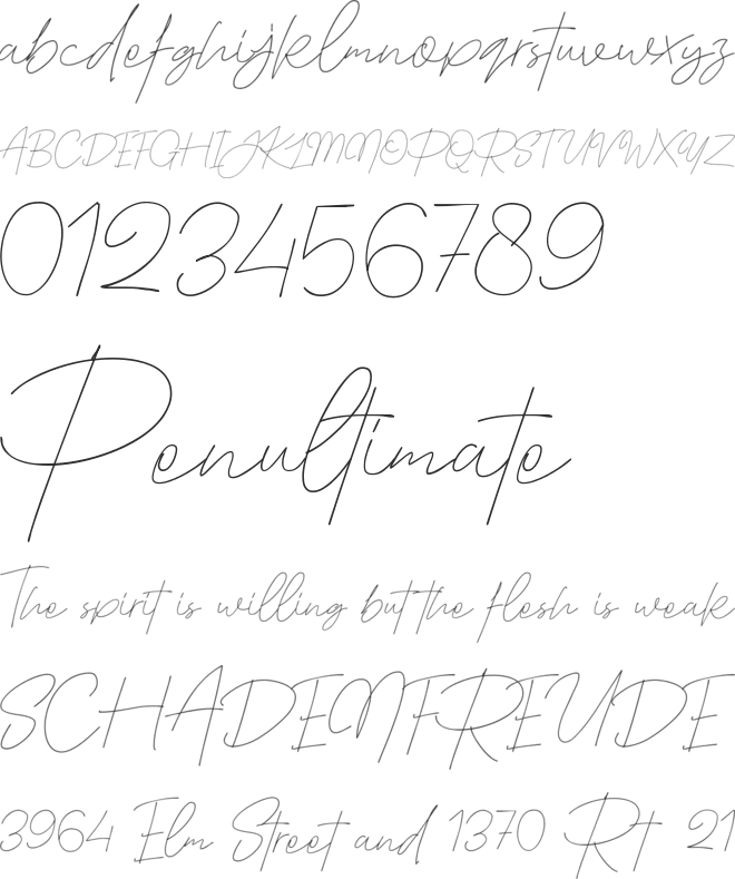 The Good Stuff Demo font preview