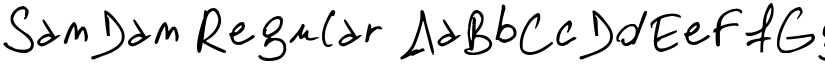 SamDam Regular font