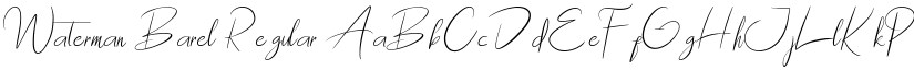 Waterman Barel Regular font