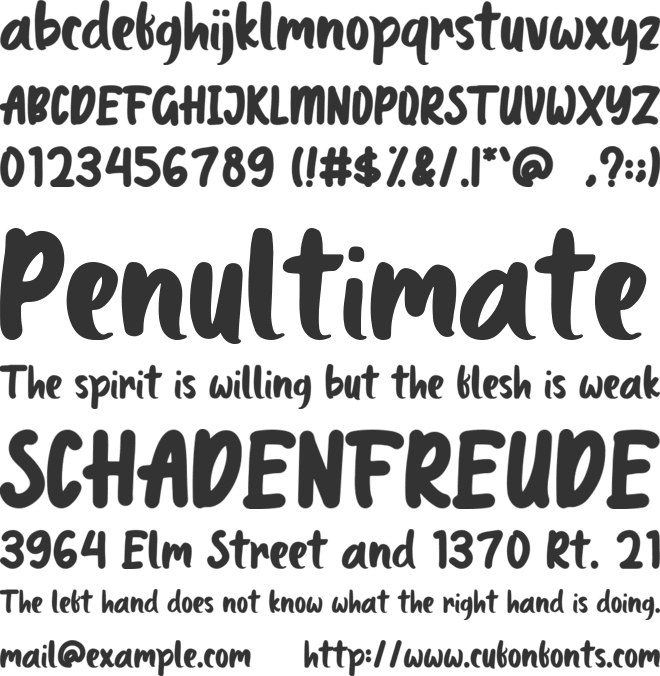 Coffee Healing font preview