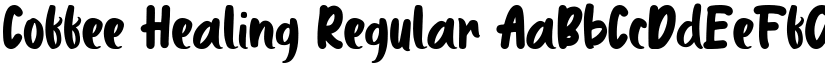 Coffee Healing Regular font